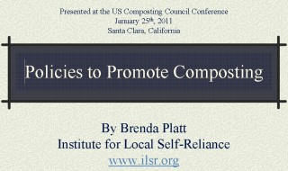 Cover Policies to Promote Composting