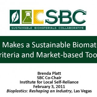 Cover What Makes a Sustainable Biomaterial?