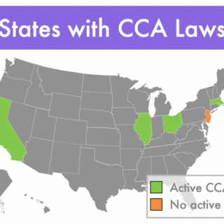 States with laws enabling community choice aggregation
