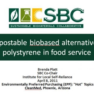 Cover Compostable biobased alternatives to polystyrene in food service