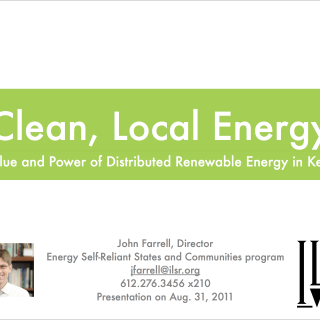 Clean Local Energy for Kentucky