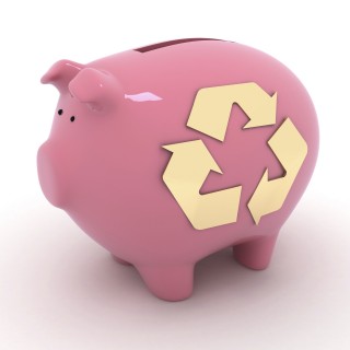 Recycling Piggy Bank_iStock_000009635788Large
