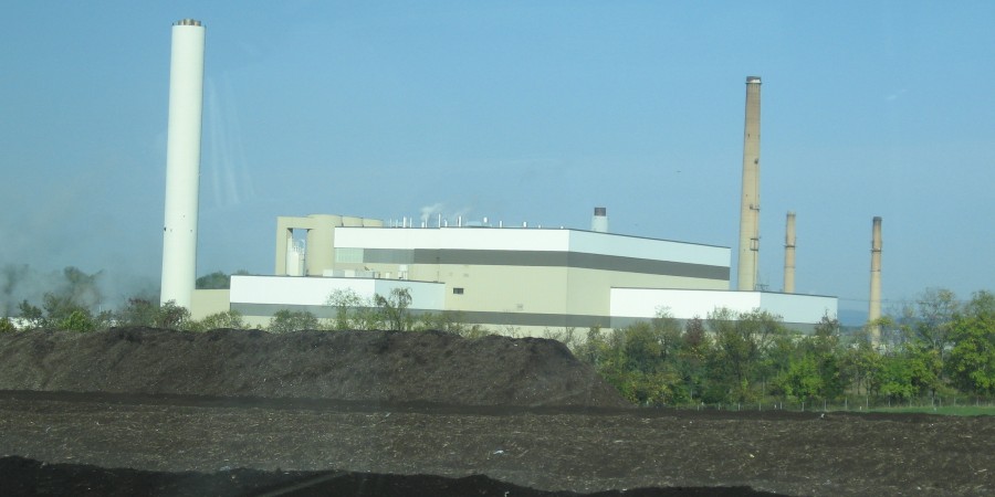 Multiple Incinerator Smokestacks