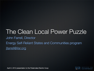 PEC texas local energy jff ILSR