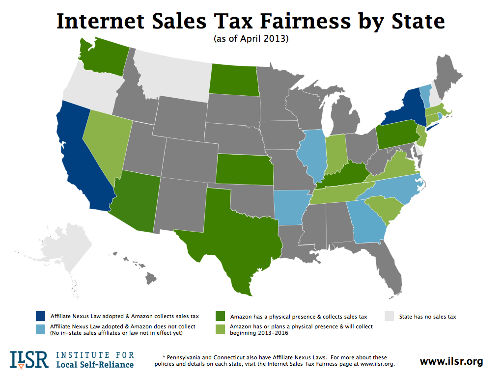 Map: Sales Tax Fairness by State