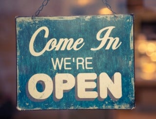 Business Open Sign